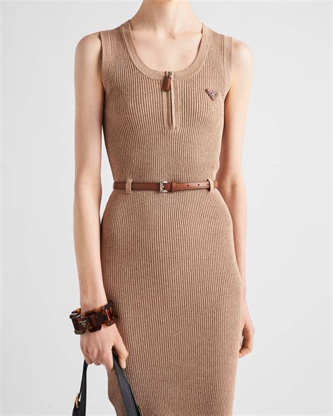 Prada ribbed cotton dress